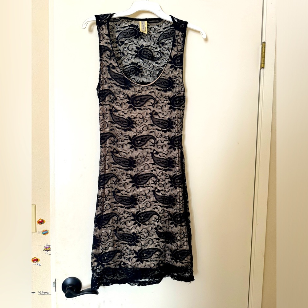 Misope lace mini dress with slip